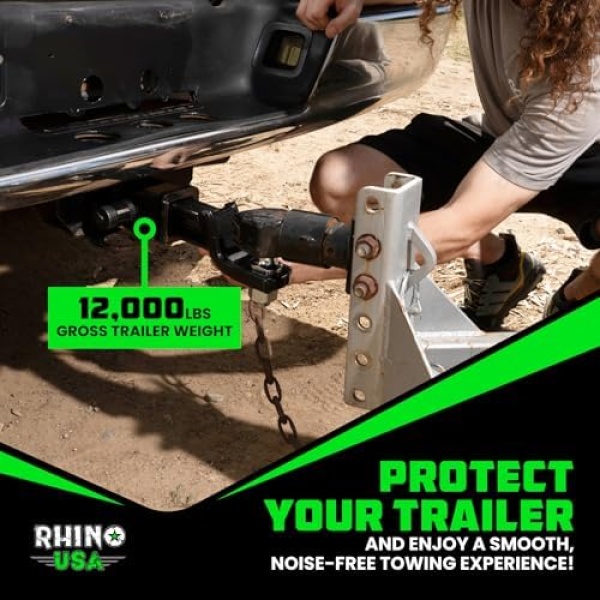 Rhino USA Trailer Hitch Pin (2 Inch) Patented 5/8" Locking Receiver Hitch Pins - Image 7