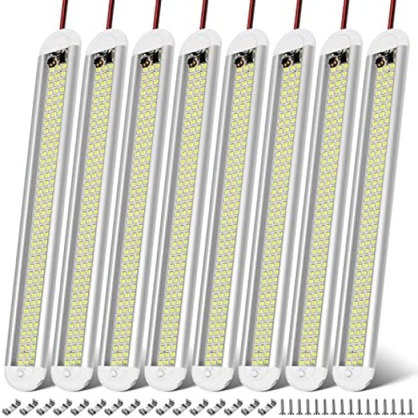 CT CAPETRONIX 12v LED Interior Light Bar, 120LEDs 1500LM 8W DC 12 Volt led Strip