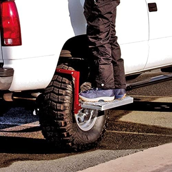 Powerbuilt Heavy Duty Tire Step for Truck, SUV, Non-Slip Steel Surface, - Image 4