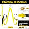 V-Bridle Tow Strap 2" x 6' with Snap Hooks, Cordura Sleeve, and Axle Straps | - Image 7