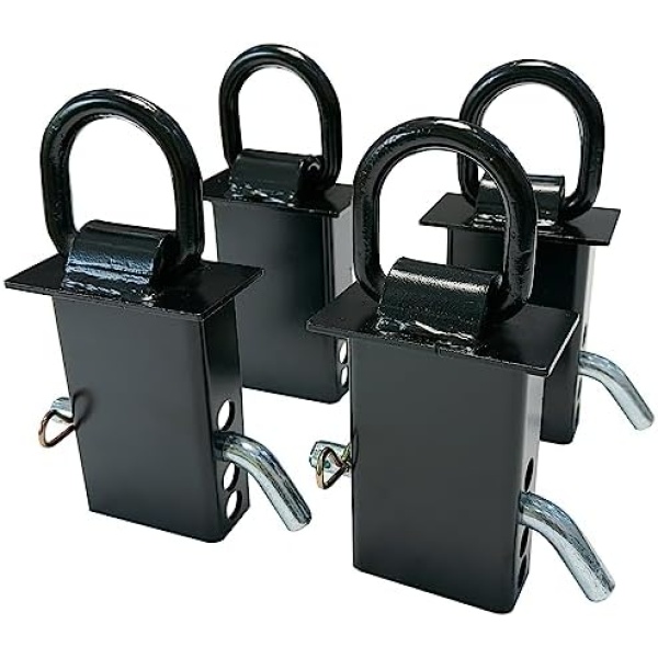 4Pcs Stake Pocket D Ring Trailer Stake Pocket Tie Down 16200lbs Fit for Utility - Image 3