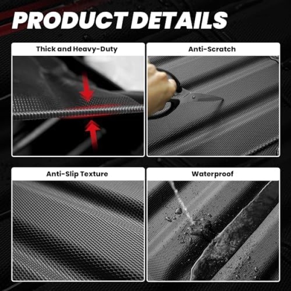 LASFIT 5FT7 Truck Bed Mat for Ram 1500 2009-2025 & RAM 1500 Classic 2019-2024 - Image 4