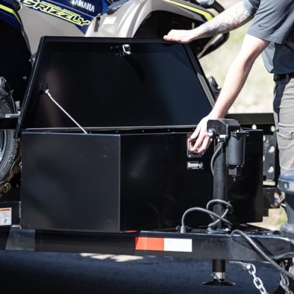 Buyers Products 1701280 Steel Trailer Tongue Box, 16.3 x 14.3 x 35.1 Inch, Black - Image 8