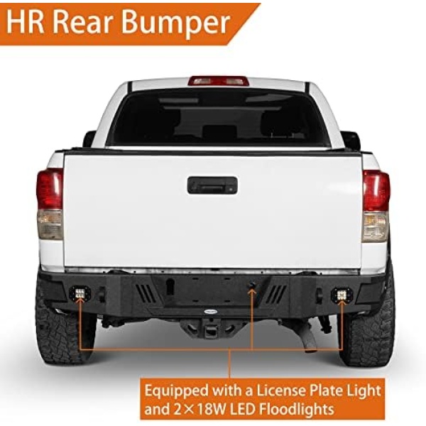 Hooke Road Tundra Rear Step Bumper Offroad Steel Bumper for 2007 2008 2009 2010 - Image 2