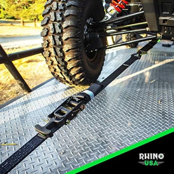 Rhino USA Axle Tie Down Straps - Lab Inspected 11,128lb. Break Strength - Image 5