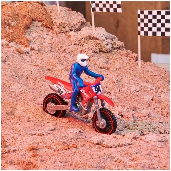 Authentic 5-Pack of 1:24 Scale Die-Cast Motorcycles with Rider Figure, Toy Moto - Image 7