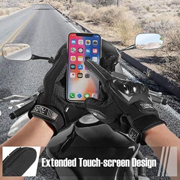 COFIT Motorcycle Gloves for Men and Women, Full Finger Touchscreen Motorbike - Image 3