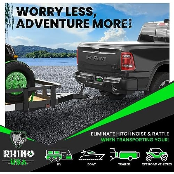 Rhino USA Hitch Tightener Anti Rattle Clamp (for 2 inch Hitches) Heavy Duty - Image 7