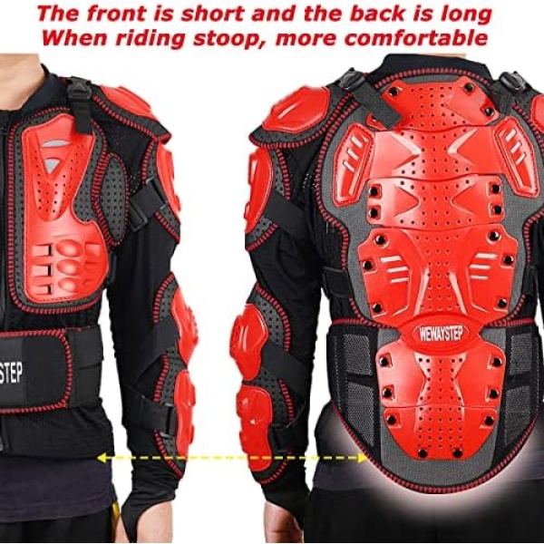 Motorcycle Protective Jacket Full Body Armor, Chest Spine Protection Dirt Bike - Image 5